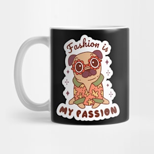 Stylish Fashion Pug Mug